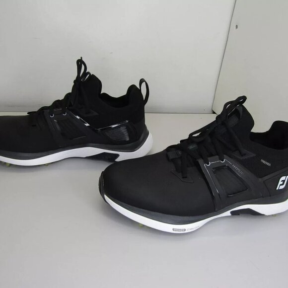 NEW FOOT JOY Mens HyperFlex Golf Shoe Cushioned Lace-Up Cleat Black Size 7.5 main image 4